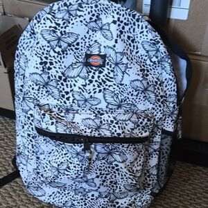 Dickies Black and White Butterfly Backpack